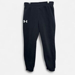 Youth S Under Armour Black Fleece Tapered Joggers Pants Boys 5 Athleisure Sporty